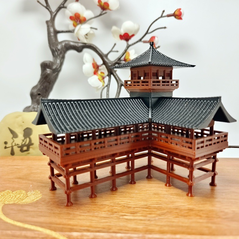 Bonsai Garden China - โมเดลสถาปัตยกรรมโบราณ รูปปั้นจีน ลิเฉิง สำหรับตกแต่งสวนเซน ตู้ปลา บอนไซ