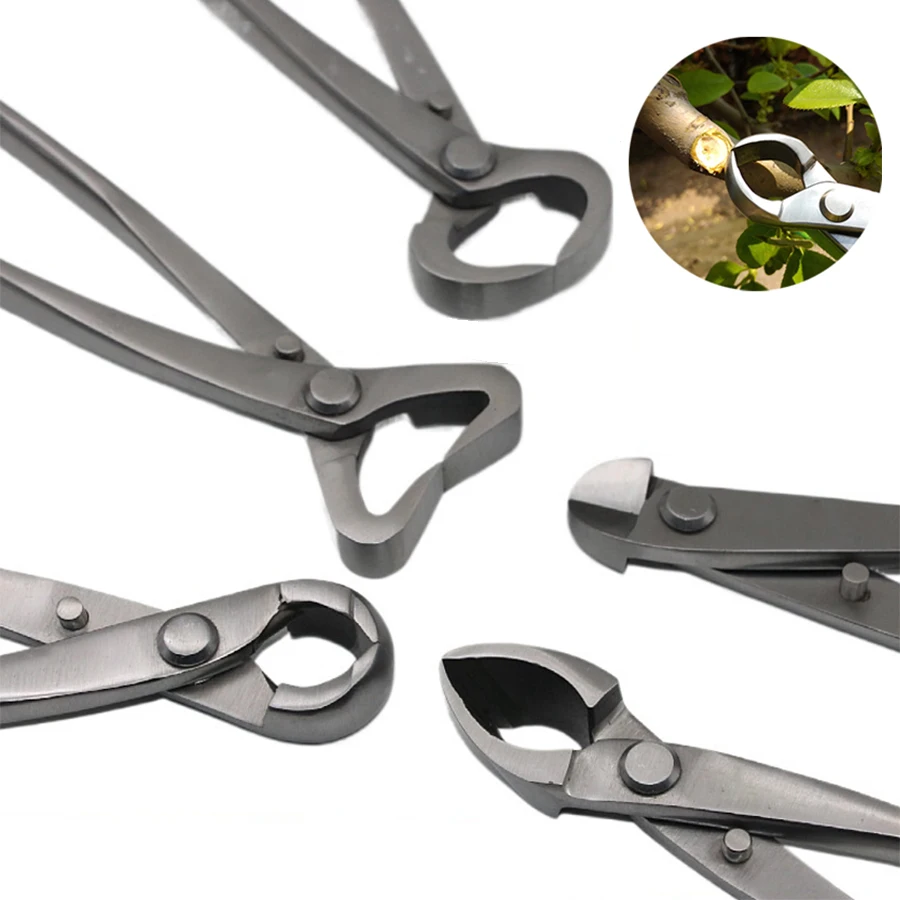 Concave Branch Cutter - 1pcs สแตนเลสสตีลบอนไซตัดแต่งกิ่งชุดเครื่องมือ Profissional Root CUTTER เครื่องมือยาวสวนกรรไกรสําหรับตัดแต่งกิ่งต้นไม้บอนไซ