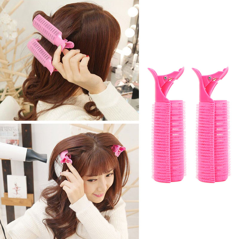 Root Hook Tool - 2/4 Pcs ขี้เกียจลูกกลิ้งผมรากผมปุยคลิป Bangs Self-กาวพลาสติกผม Curling