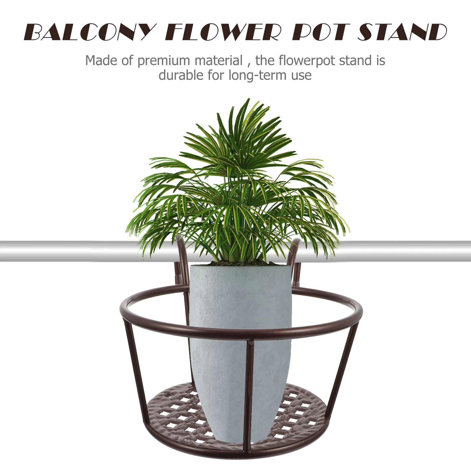2 ชิ้นเหล็กดอกไม้หม้อแขวนผนังร - Bonsai Garden China บทวิจารณ์และราคา