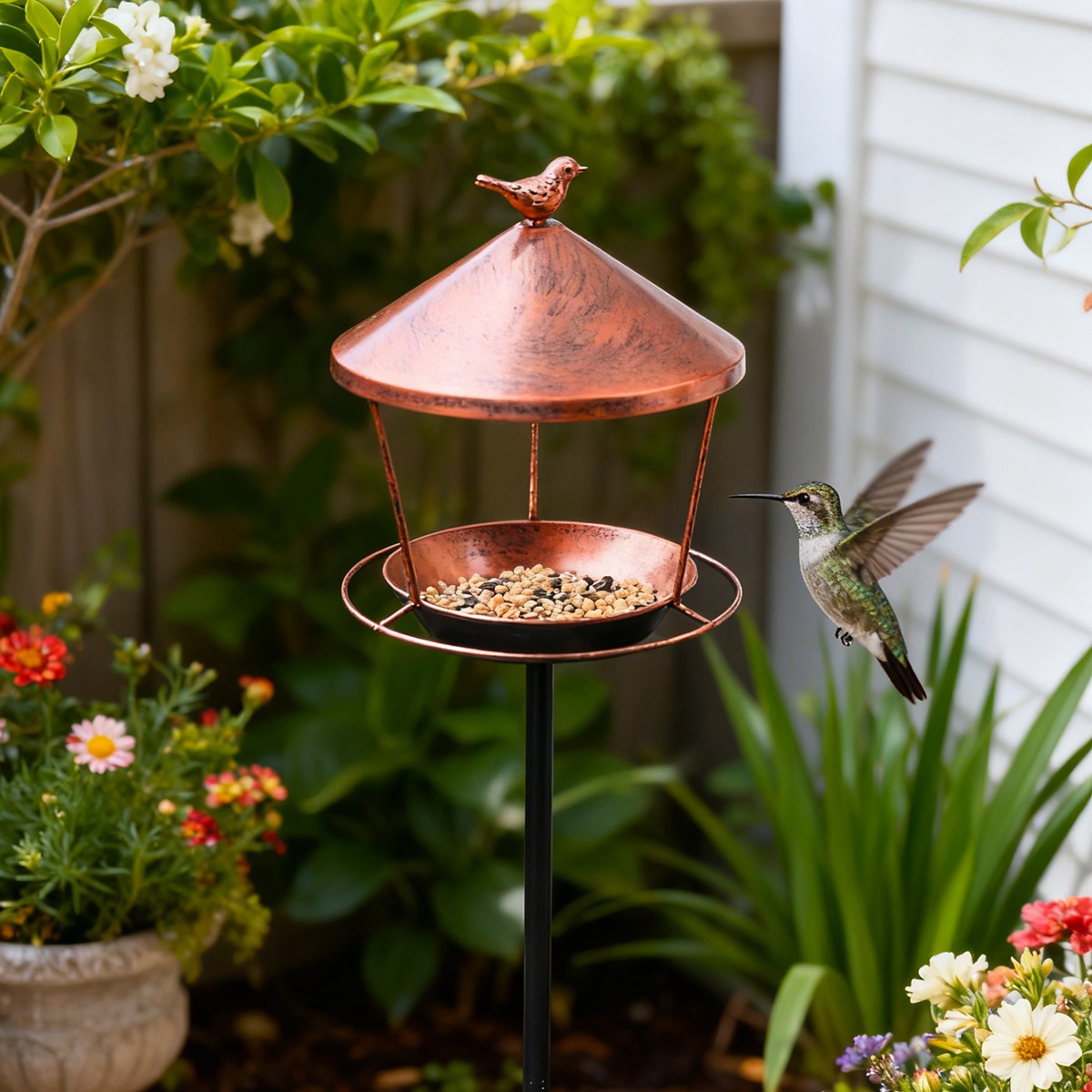 อ่างน้ำนกเหล็กแข็งแรงสำหรับใช้ - Bonsai Garden China บทวิจารณ์และราคา