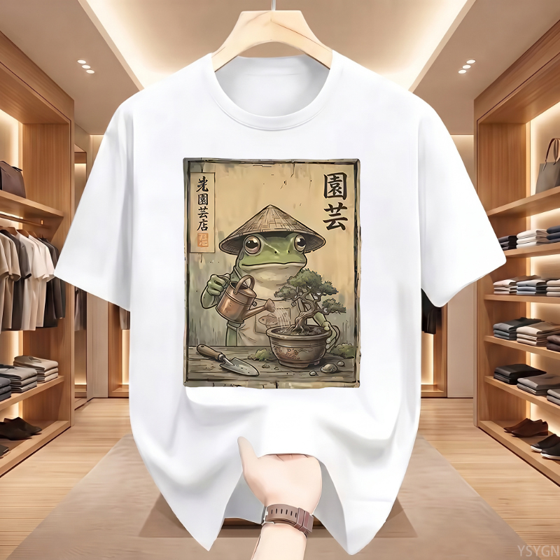 เสื้อยืดลายกบบอนไซ เสื้อยืดลาย - Bonsai Garden China บทวิจารณ์และราคา
