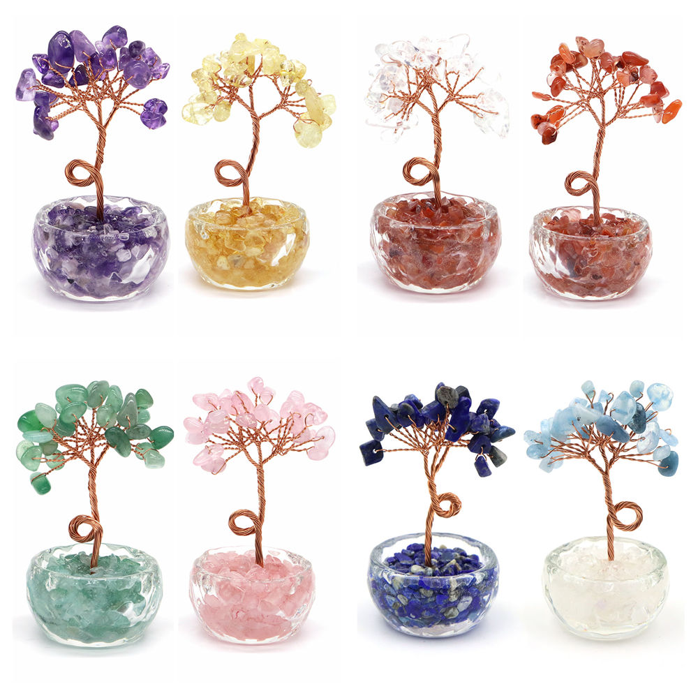 ต้นไม้นำโชคคริสตัลอัญมณีธรรมชา - Bonsai Rock Garden บทวิจารณ์และราคา