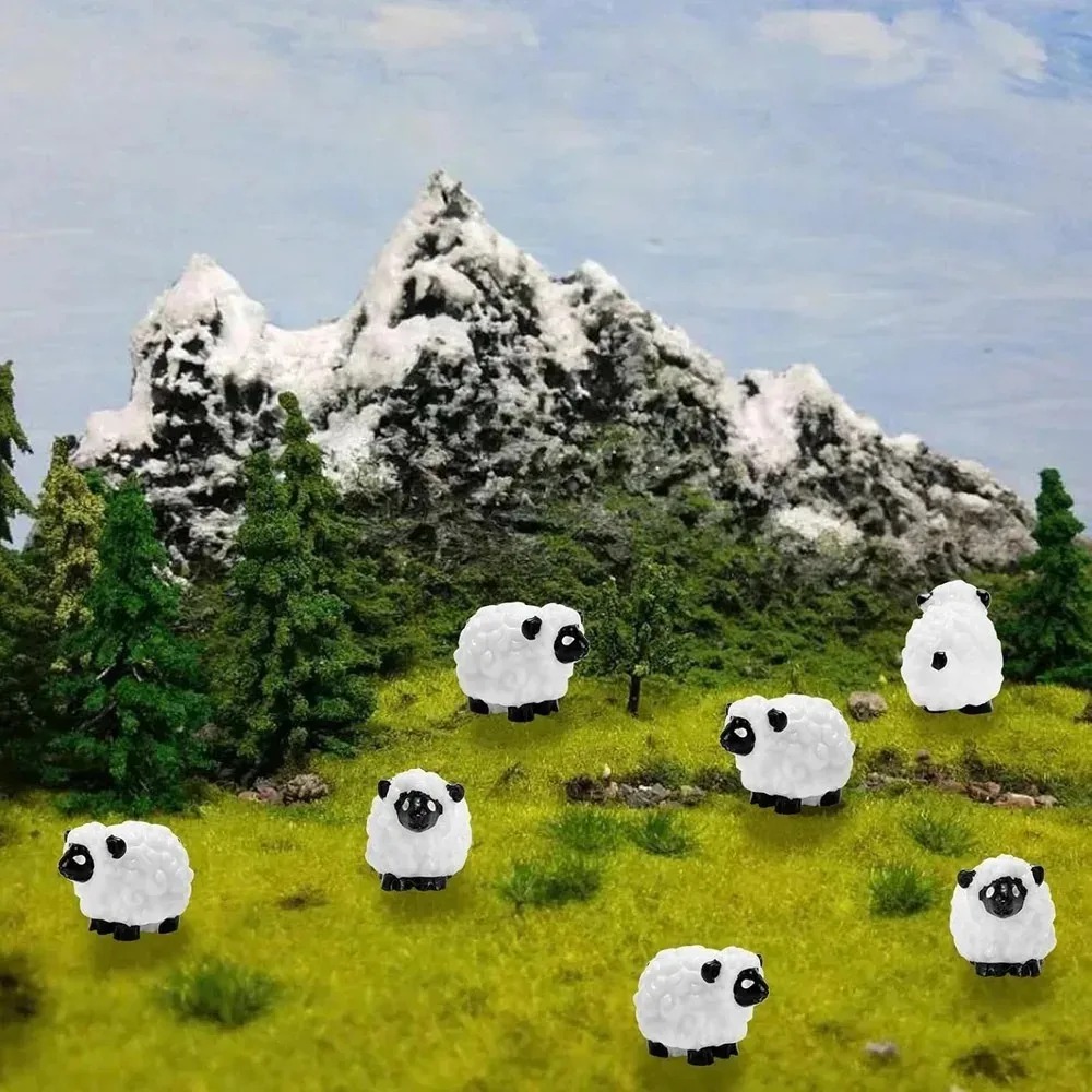 แกะจิ๋วเรซิ่นพลาสติก 10 ชิ้น ข - Bonsai Garden China บทวิจารณ์และราคา