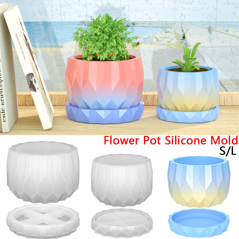 1 ชุดซิลิโคน Planter แม่พิมพ์ส - Bonsai Garden Decor บทวิจารณ์และราคา
