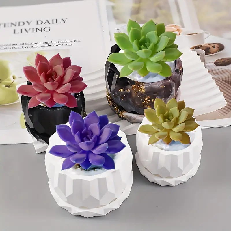 1 ชุดซิลิโคน Planter แม่พิมพ์ส - Bonsai Garden Decor บทวิจารณ์และราคา