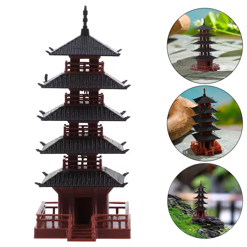 🛒 1 ชิ้น รูปปั้นมินิพักศาลา แบ - Bonsai Garden Mini บทวิจารณ์และราคา