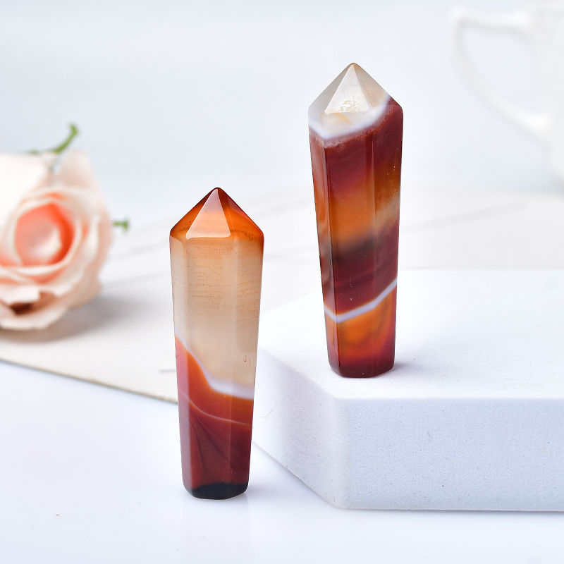 1PC ธรรมชาติ Carnelian คอลัมน์ - Bonsai Rock Garden บทวิจารณ์และราคา