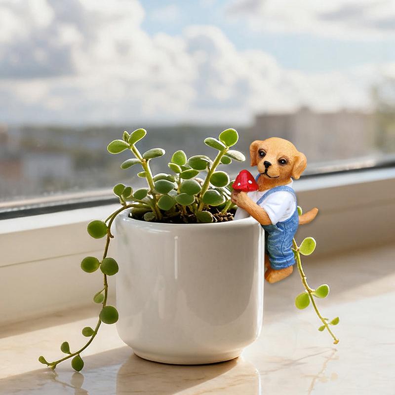 กระถางดอกไม้รูปสุนัขน่ารักแบบแ - Bonsai Garden Decor บทวิจารณ์และราคา