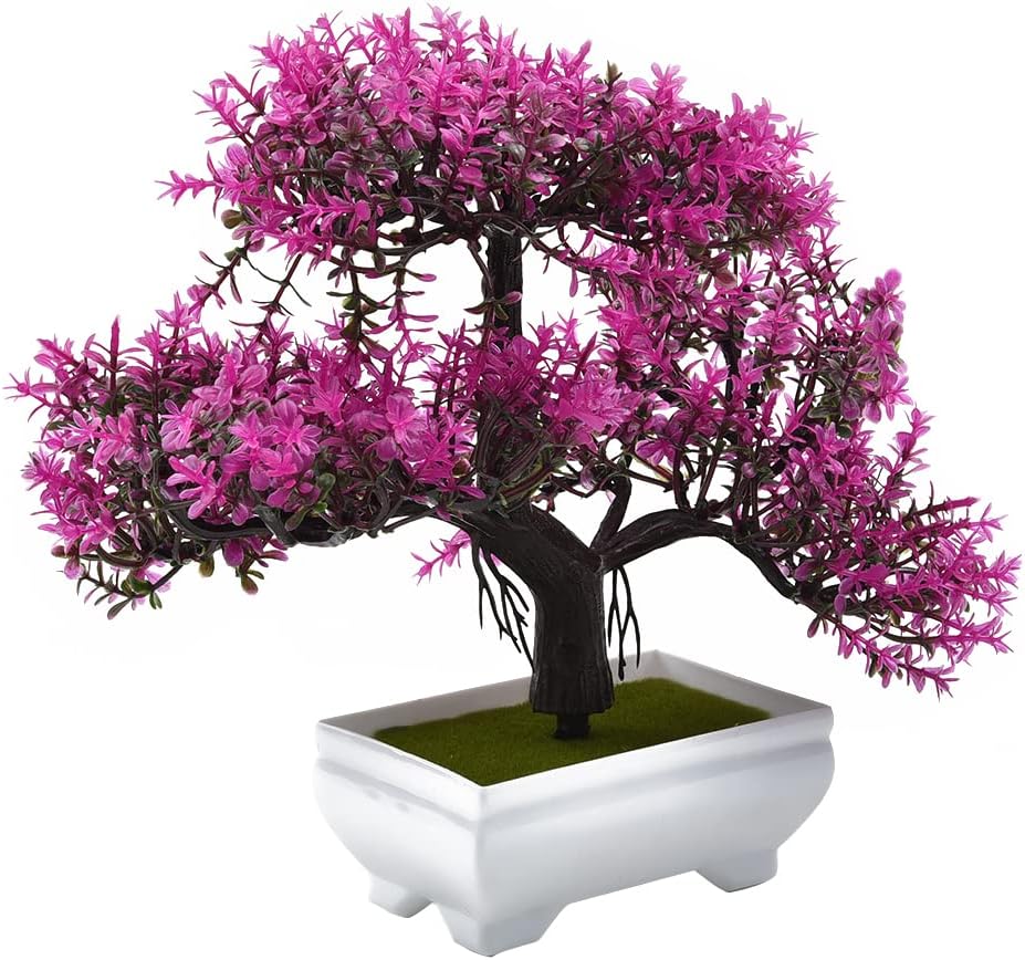 พืชประดิษฐ์บอนไซปลอมดอกไม้ Pot - Bonsai Garden Mini บทวิจารณ์และราคา