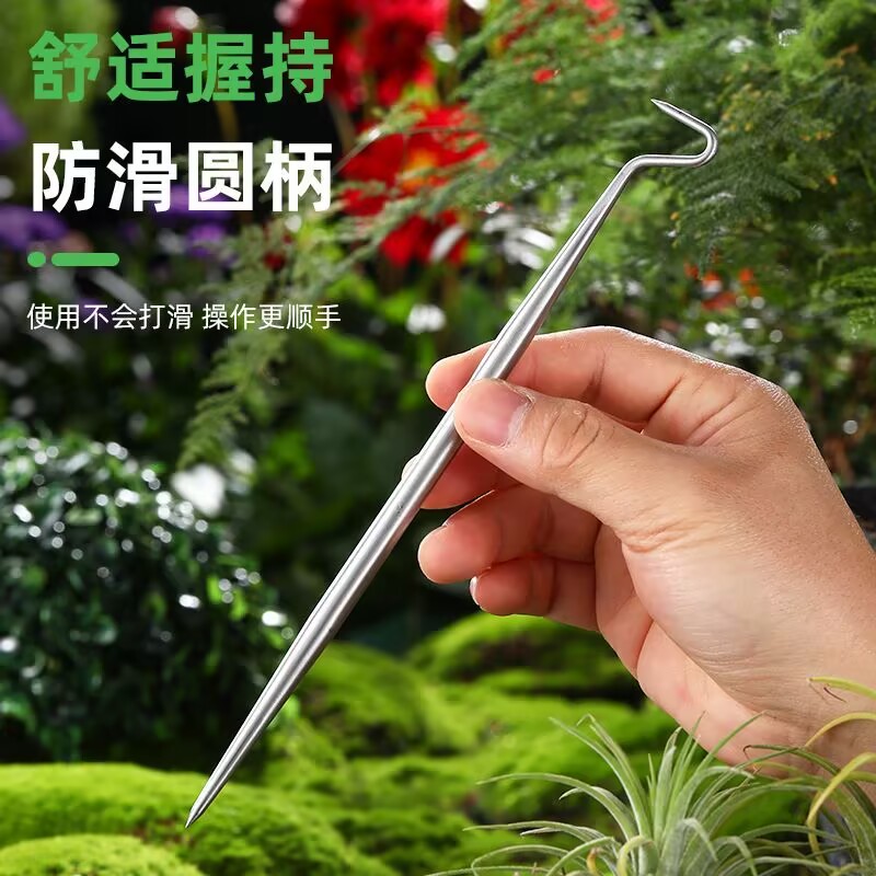 ตะขอเกี่ยวรากสแตนเลสแข็งแรง -  - Root Hook Tool บทวิจารณ์และราคา
