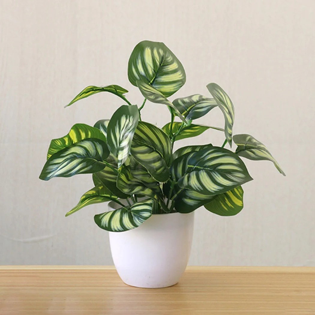 1PC ประดิษฐ์ใบพืชหม้อบอนไซปาร์ - Bonsai Garden Mini บทวิจารณ์และราคา