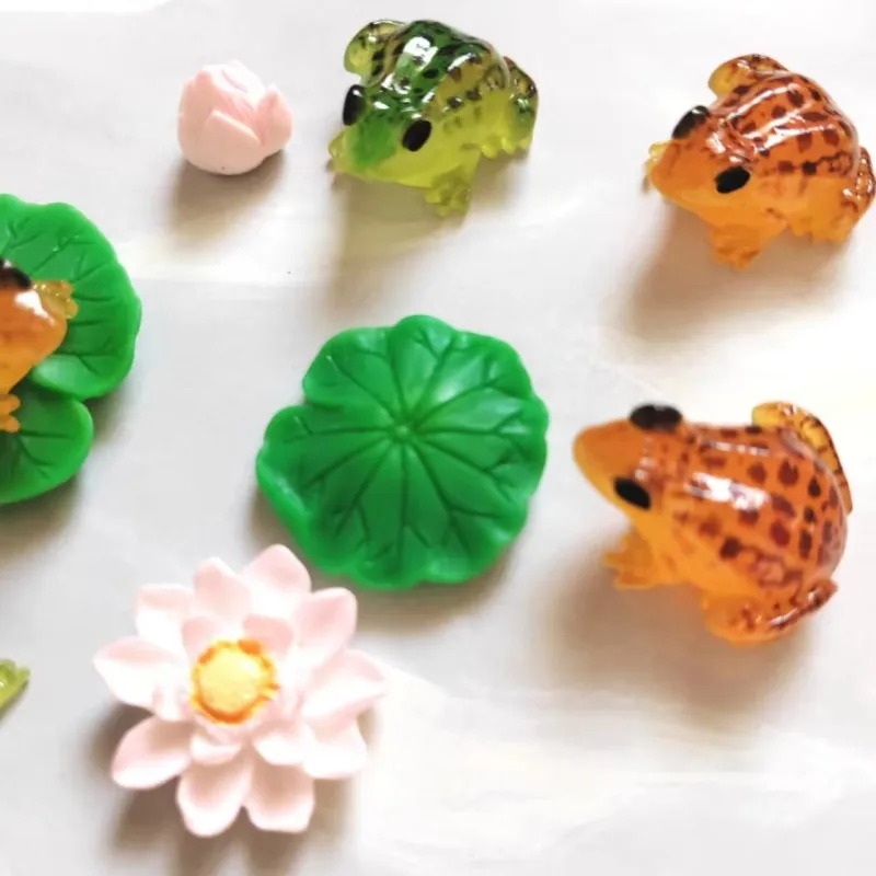 กบสีเขียวส้มน้อยน่ารัก 10 ชิ้น - Bonsai Garden China บทวิจารณ์และราคา