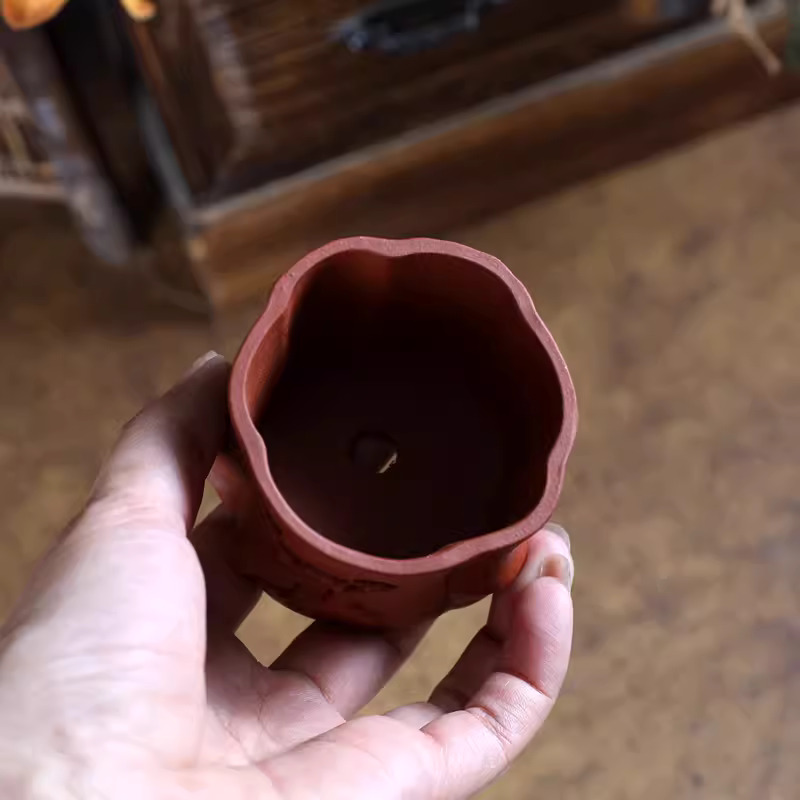 กระถางบอนไซทรายสีม่วงแกะสลักลว - Bonsai Garden China บทวิจารณ์และราคา