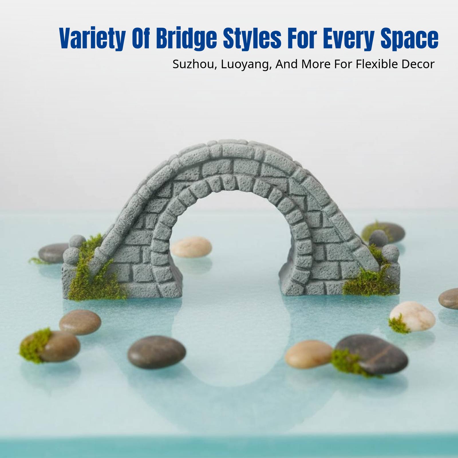 สะพานหินเรซิ่นตกแต่งสวนขนาดเล็ - Bonsai Garden China บทวิจารณ์และราคา