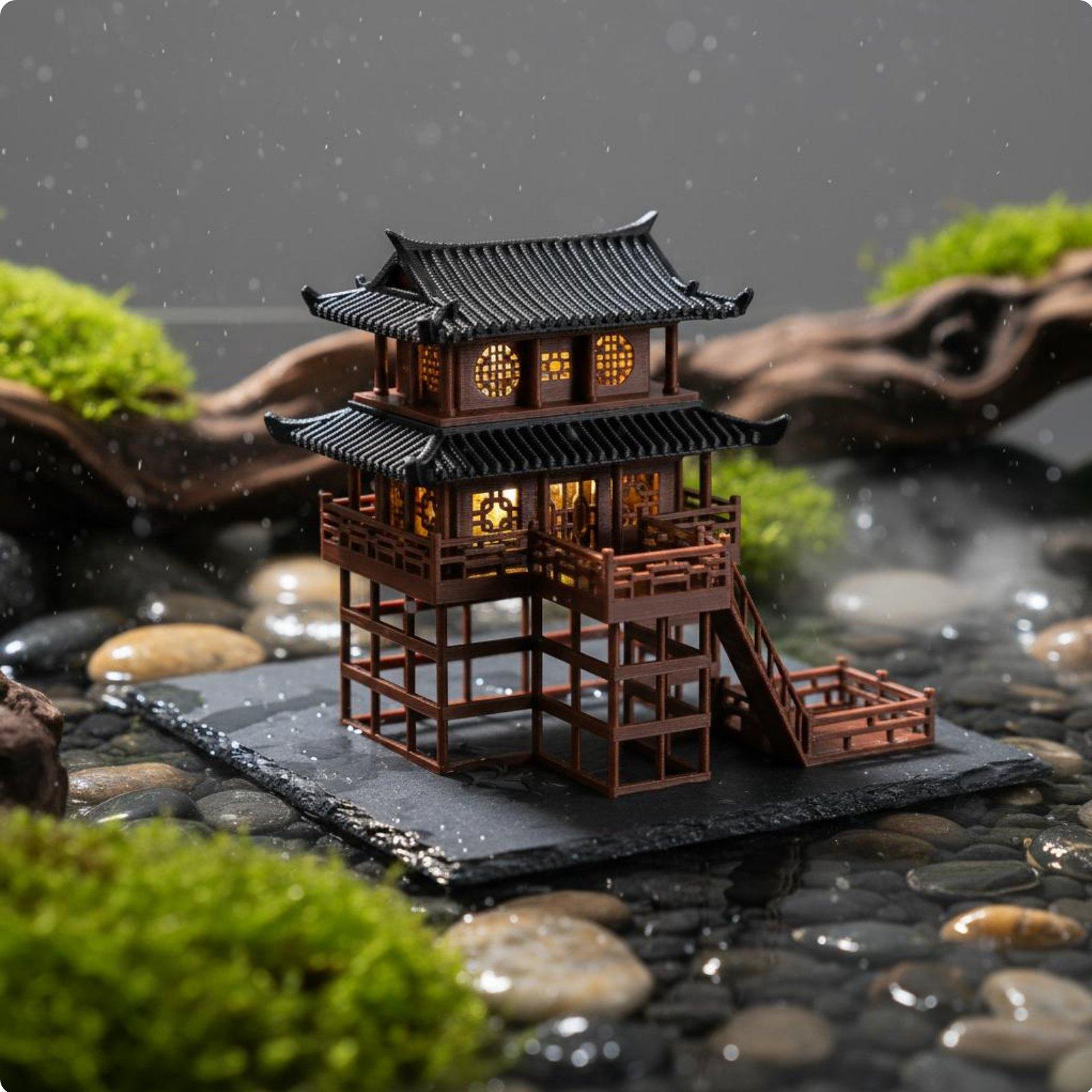 ศาลาพลาสติกตั้งโต๊ะทรงเจดีย์ขน - Bonsai Garden Mini บทวิจารณ์และราคา