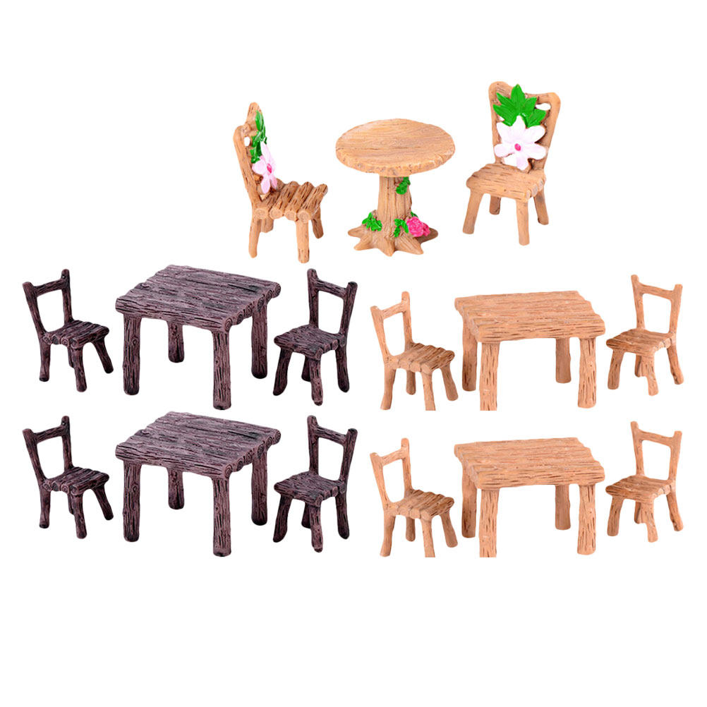 ชุดเก้าอี้และโต๊ะเรซินขนาดเล็ก - Bonsai Garden Decor บทวิจารณ์และราคา