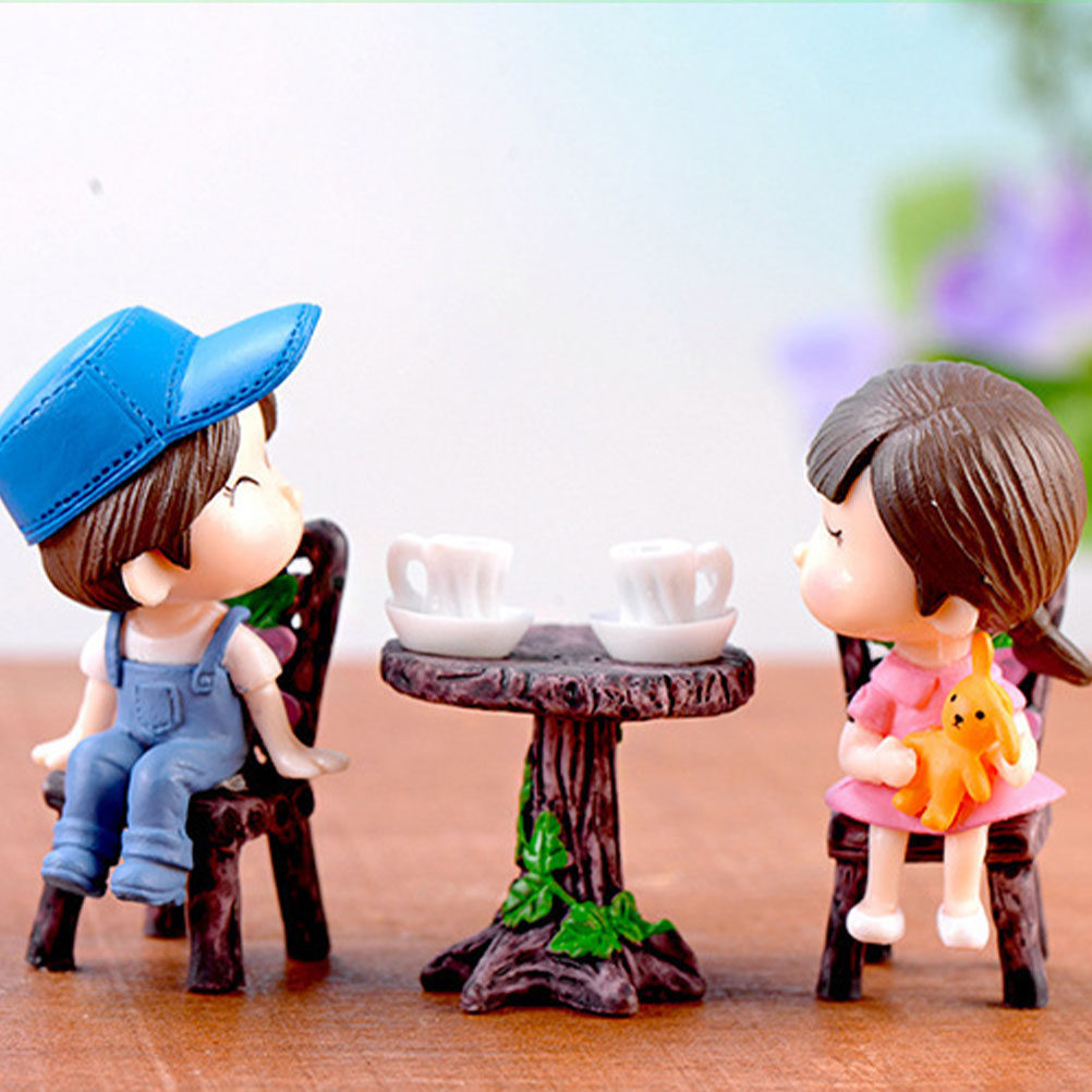 ชุดเก้าอี้และโต๊ะเรซินขนาดเล็ก - Bonsai Garden Decor บทวิจารณ์และราคา